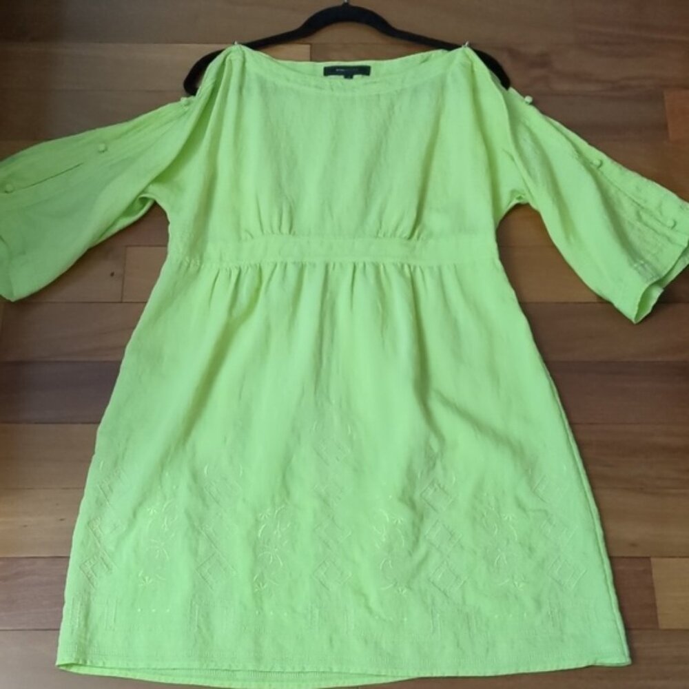 BCBGMaxAzria Lime Green Summer Dress